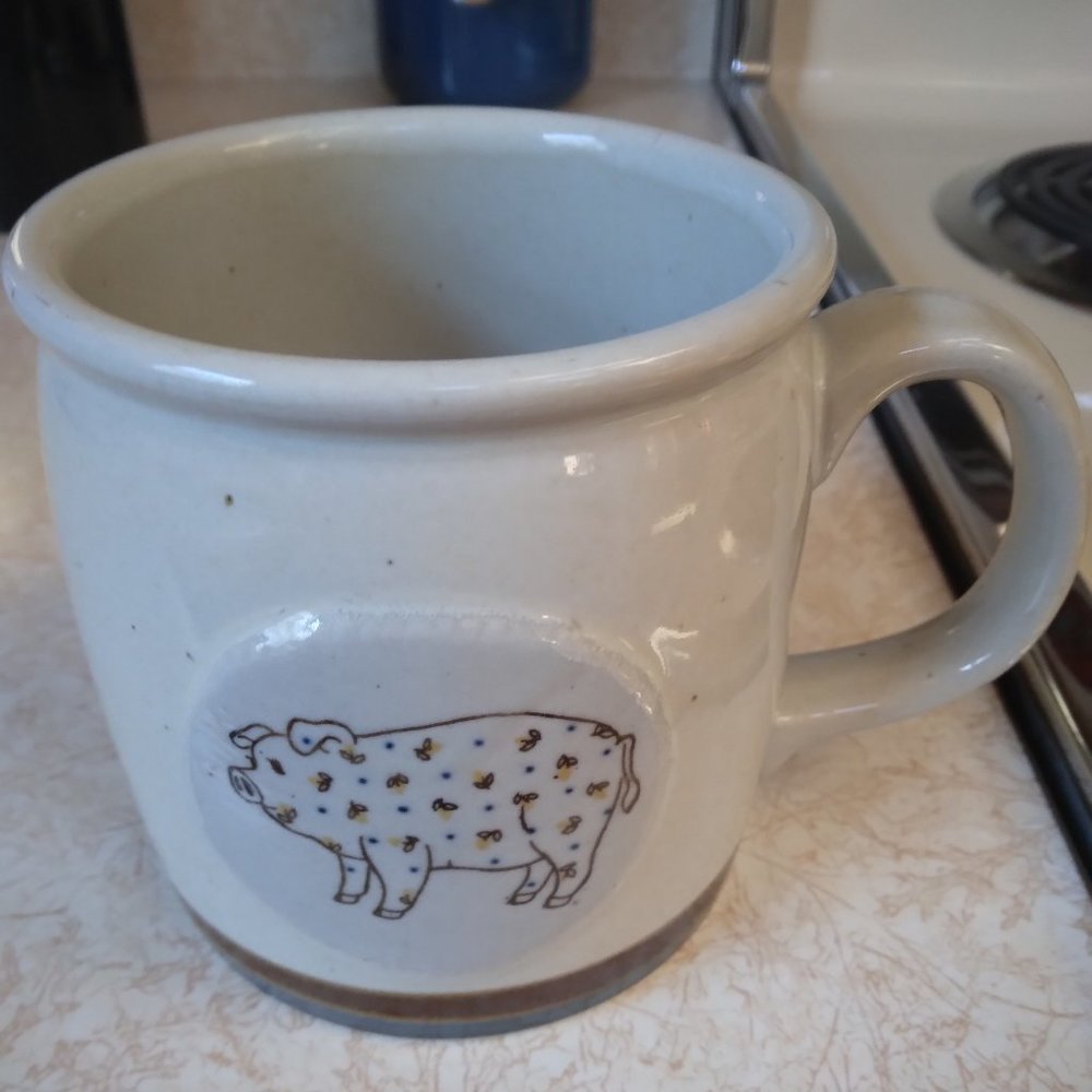 Coffee Mug With Pig